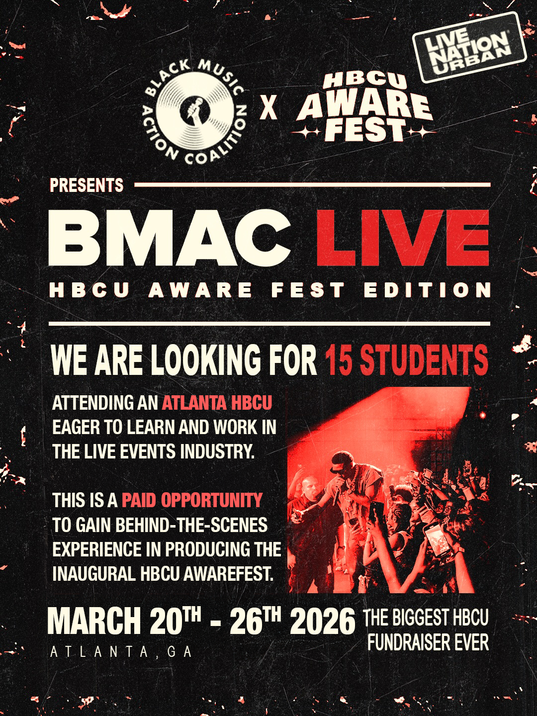 2026 BMAC Live HBCU Aware Fest Ediition — Black Music Action Coalition