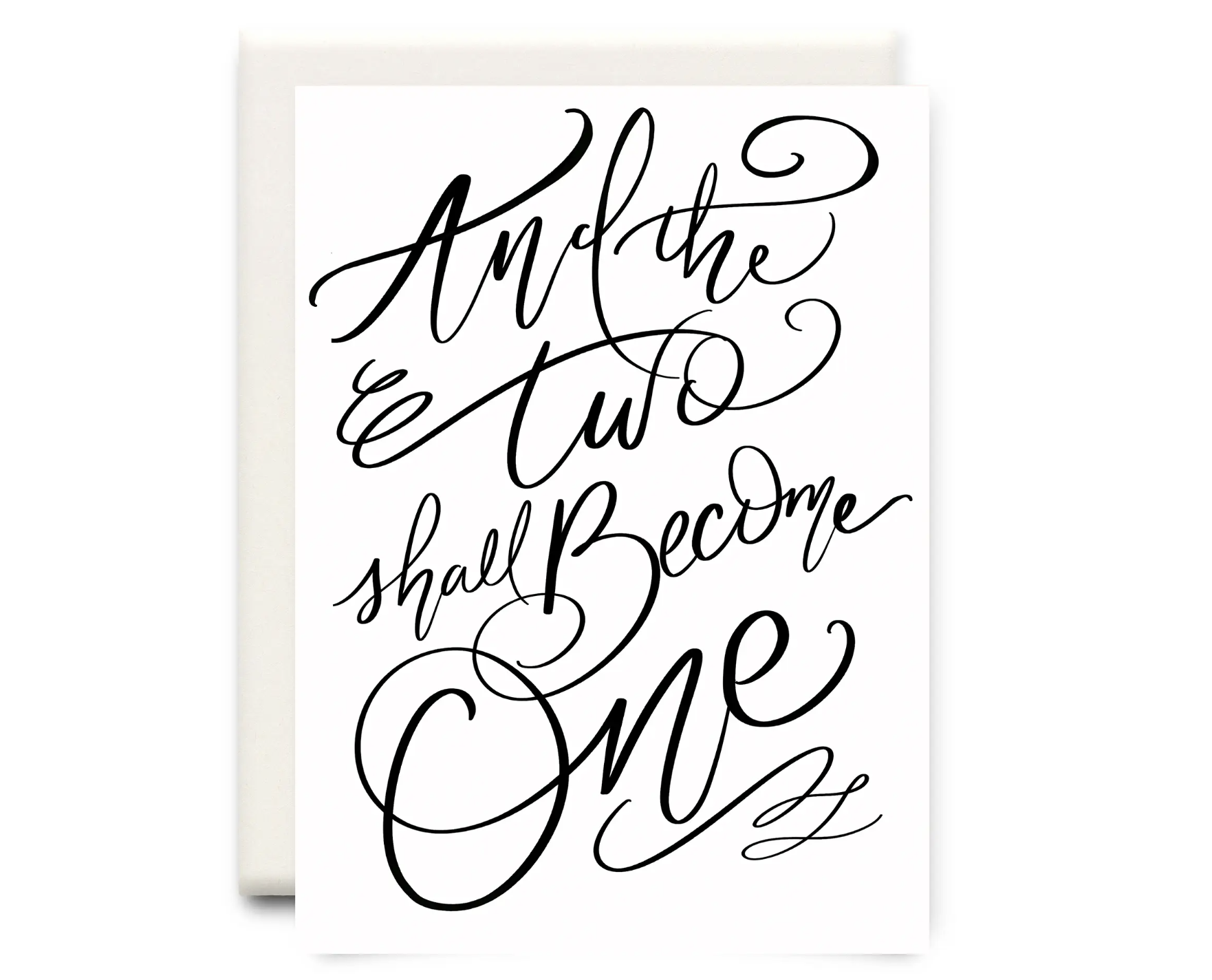 Two Shall Become One | Wedding Greeting Card.png