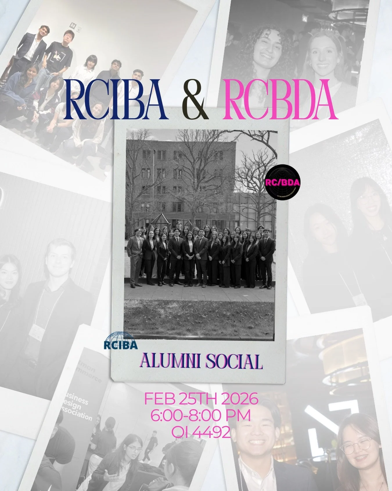 Join us for the RCIBA x RCBDA Alumni Social &mdash; an evening of conversation, connection, and career insights.  Whether you're exploring international business opportunities or passionate about business design, this is your chance to connect with a
