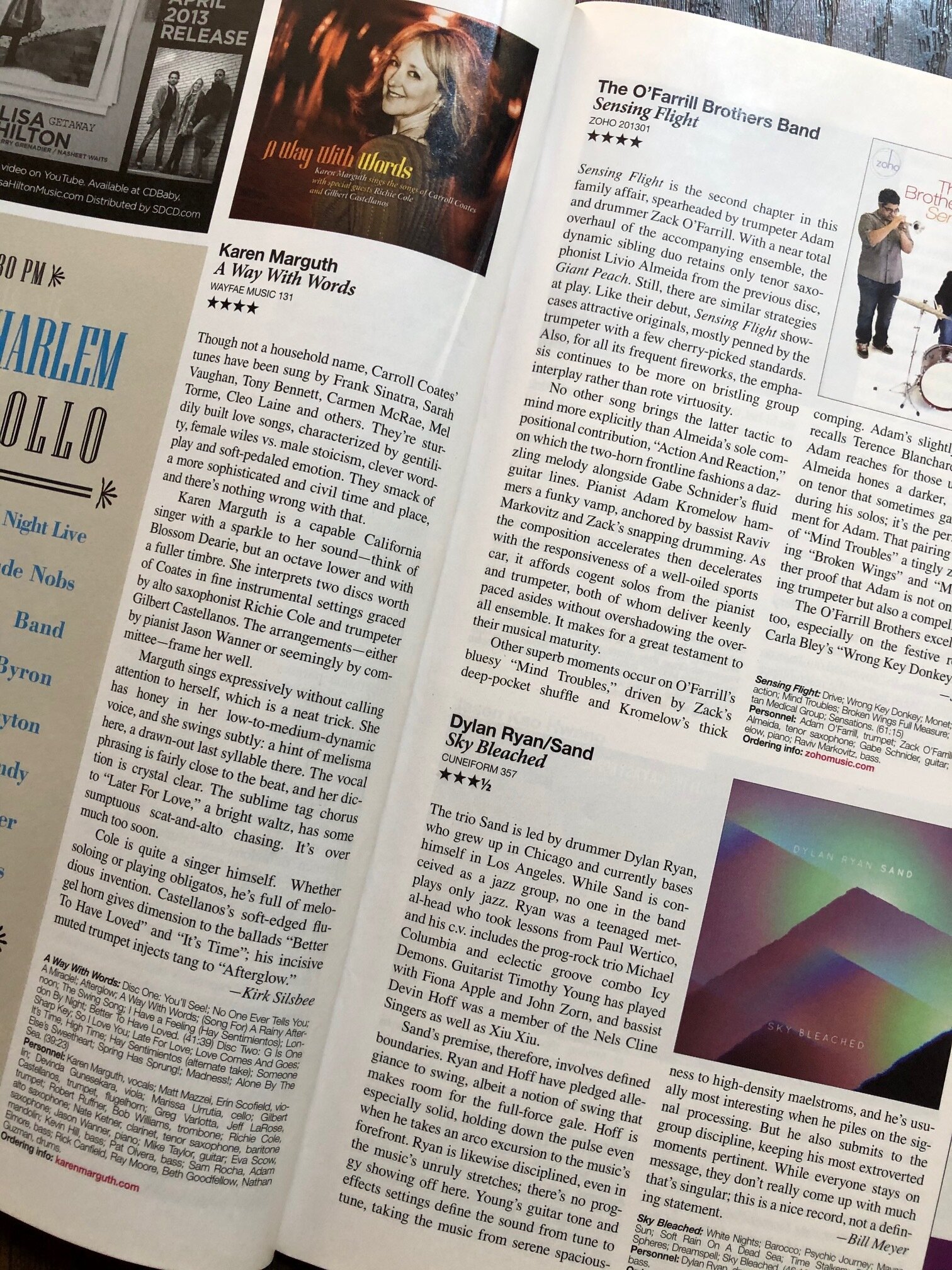 DOWNBEAT Magazine Review - FOUR STARS!