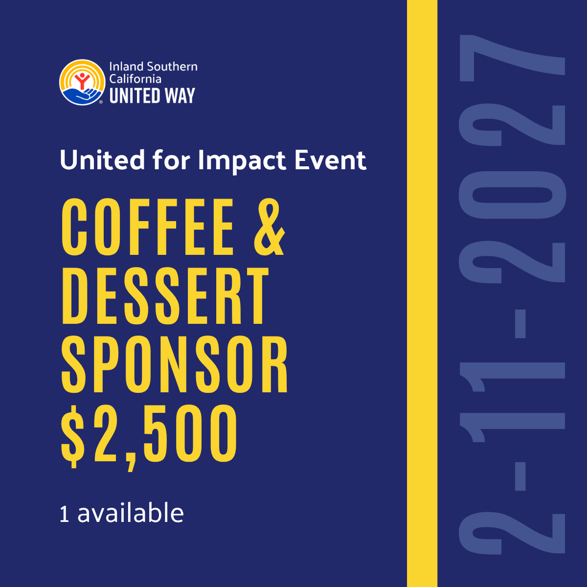 Coffee & Dessert Sponsor