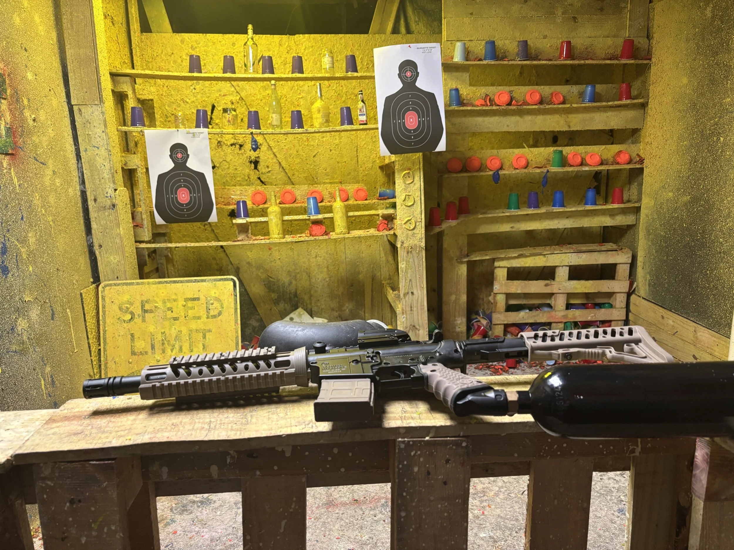 paintball target shooting at the smashit house pembroke pines
