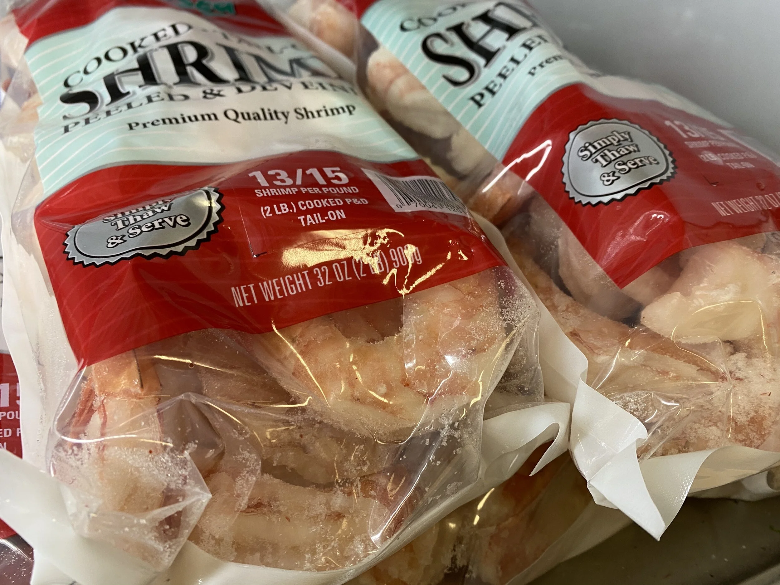 COOKED 13/15 Shrimp 2lb bag (frozen) — J&R Scallops