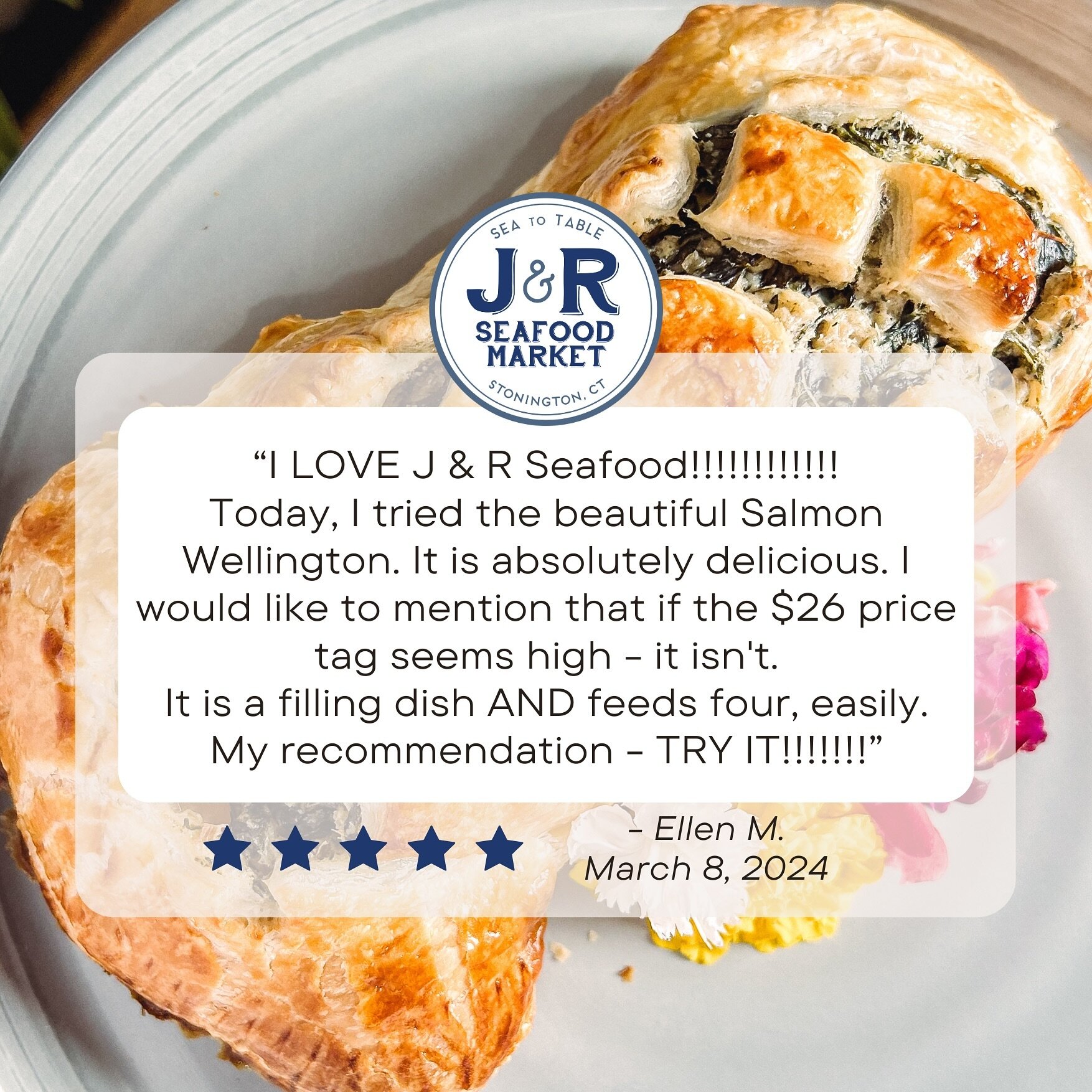 We introduced our Salmon Wellington only a few weeks ago and it has sold out every single time we&rsquo;ve made it! Take Ellen&rsquo;s advice and give it a try next time you see it 🤩