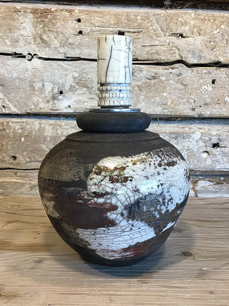 Urne Raku- Les Ateliers Charlevoix