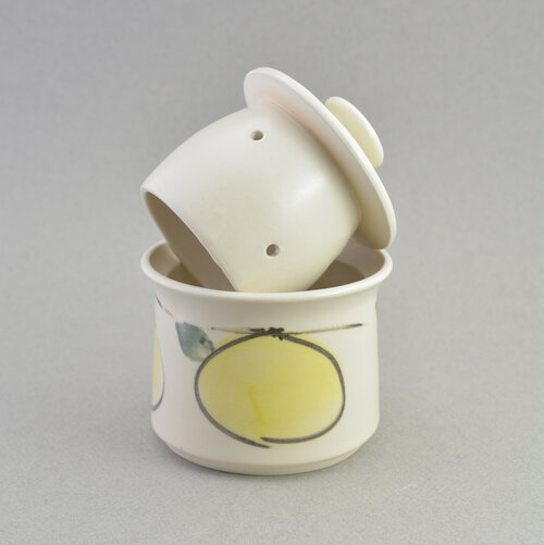 Mini beurre (aux herbes) - céramique - petite cloche à beurre en
