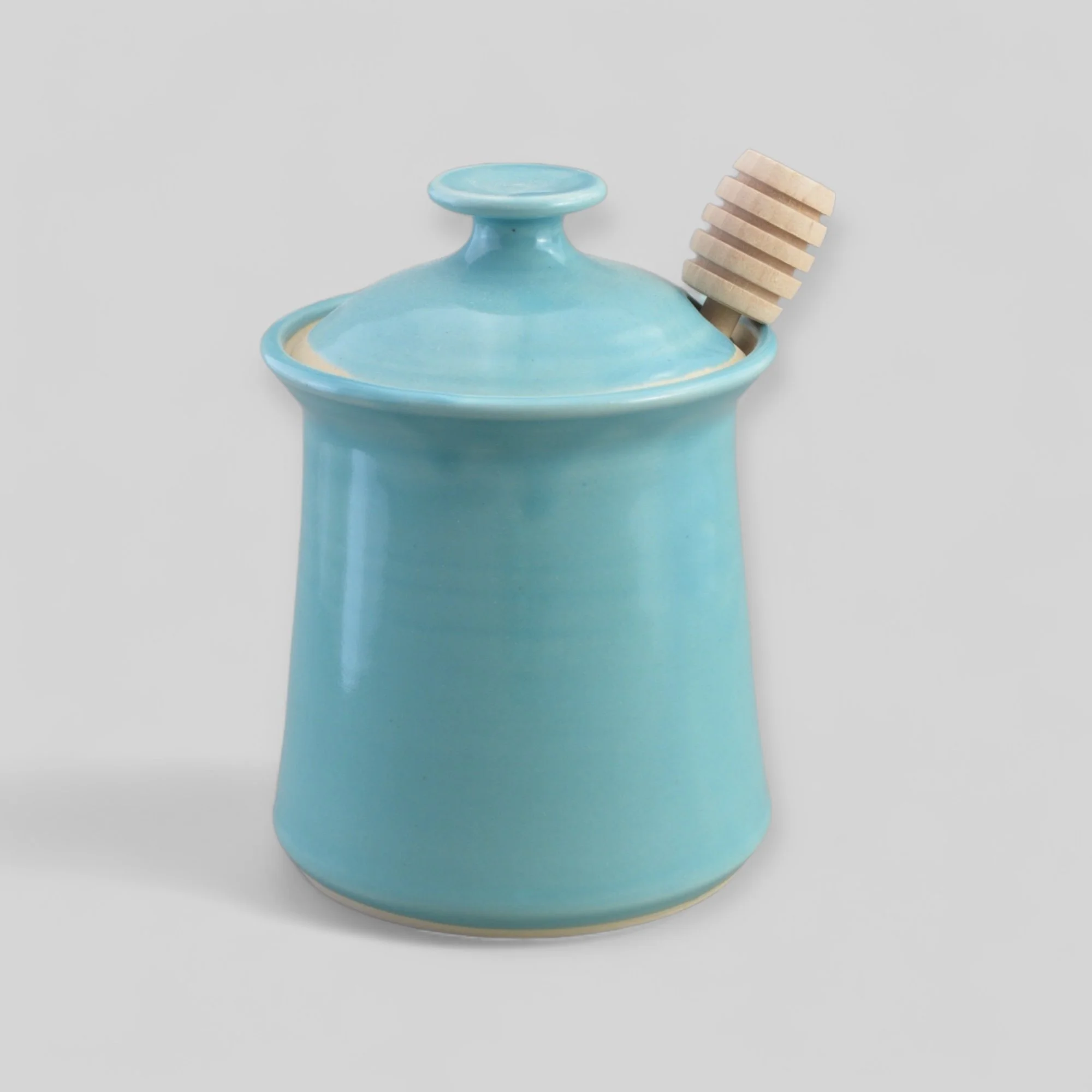 Pot miel turquoise.JPG