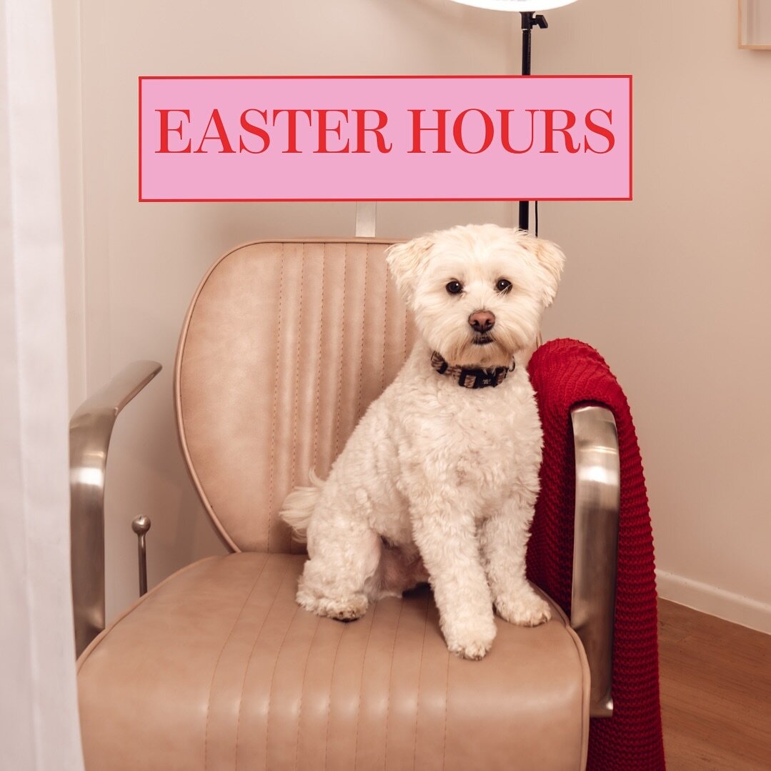 Just letting you all know our trading hours for the next few days ❤️

GOOD FRIDAY- Closed
EASTER SATURDAY- Open 8am-5pm (however Shayla is fully booked)
EASTER SUNDAY- Closed
EASTER MONDAY- Closed
TUES 2 APR- Closed for normal trade (Jess will be pop