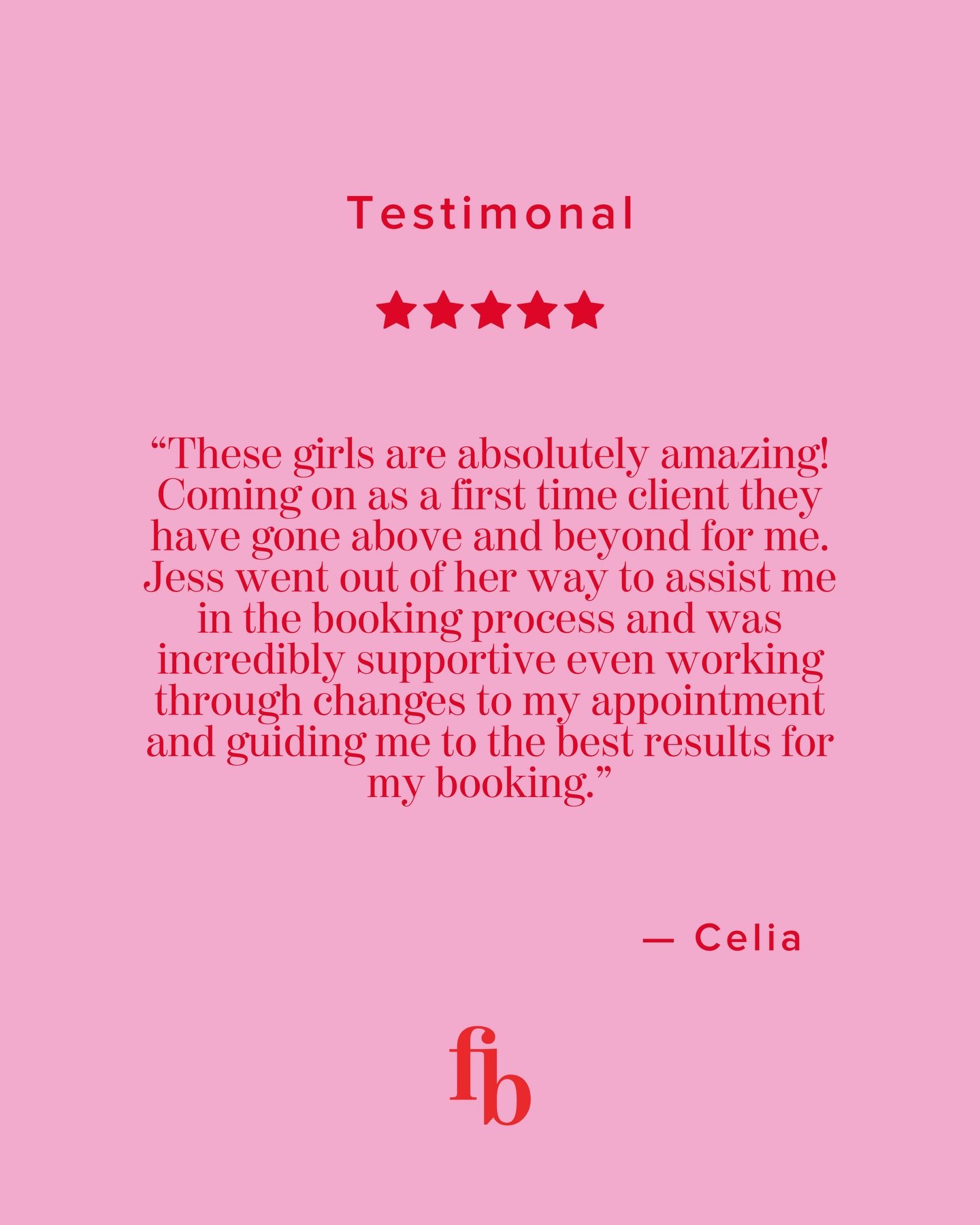 Feedback like this means everything to us. From first time clients to regulars, our goal is to make every appointment feel supported, personalised and stress free.