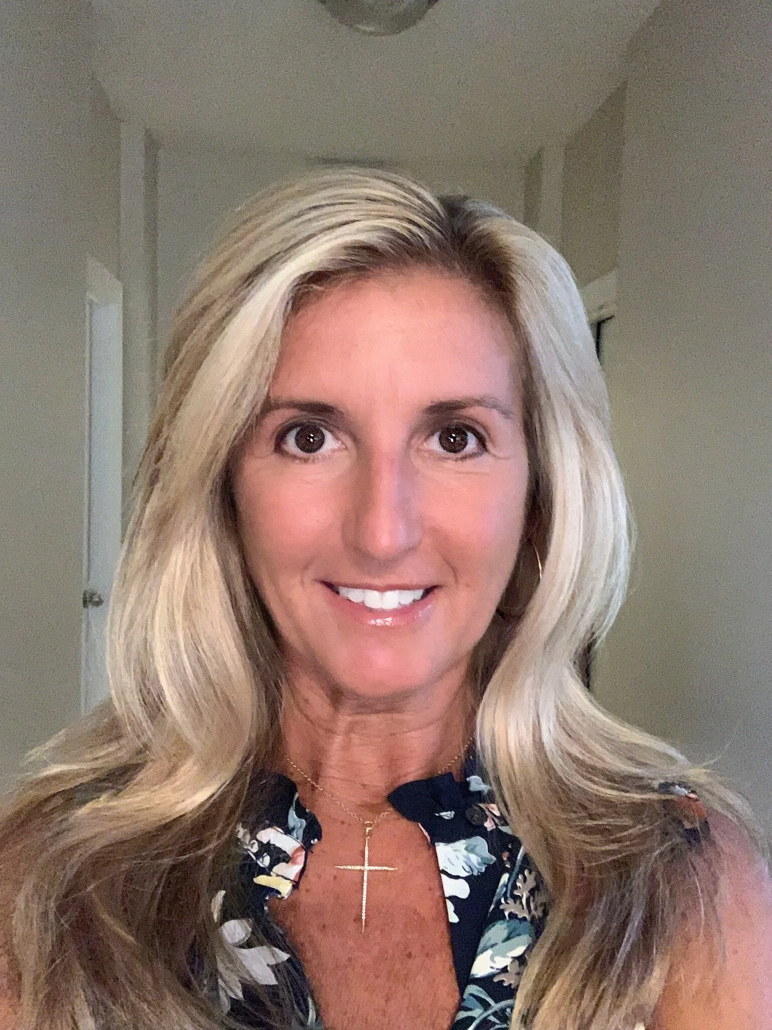 Thin Rhinestone Cross