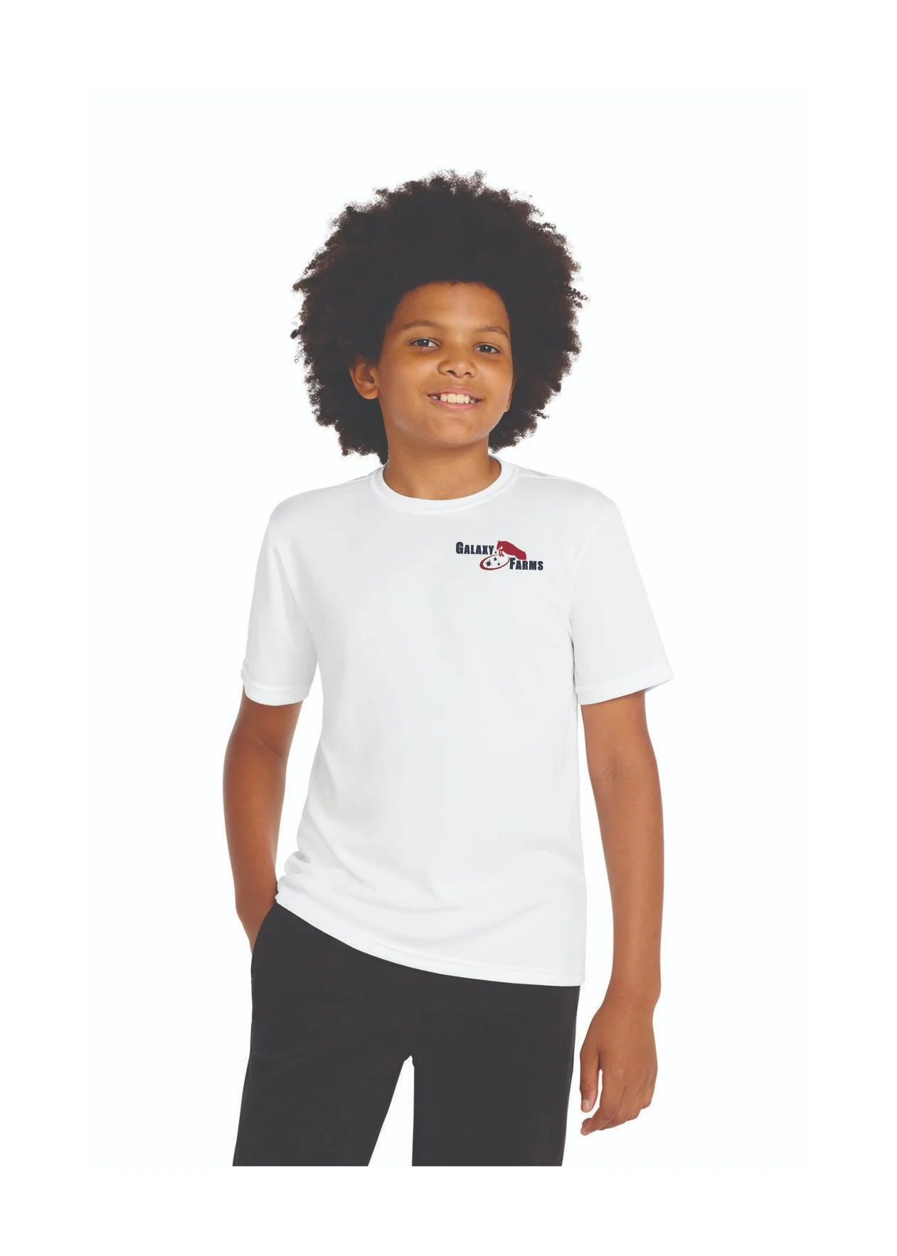 Galaxy Farms White Youth Dri-Fit Tee