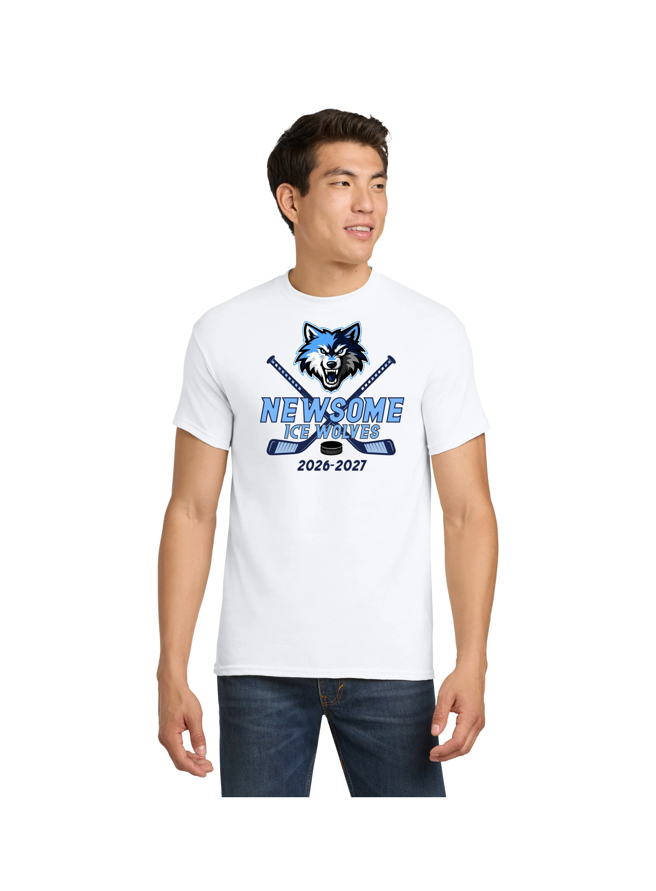 Newsome Hockey Heavy Cotton T-Shirt - Design 2