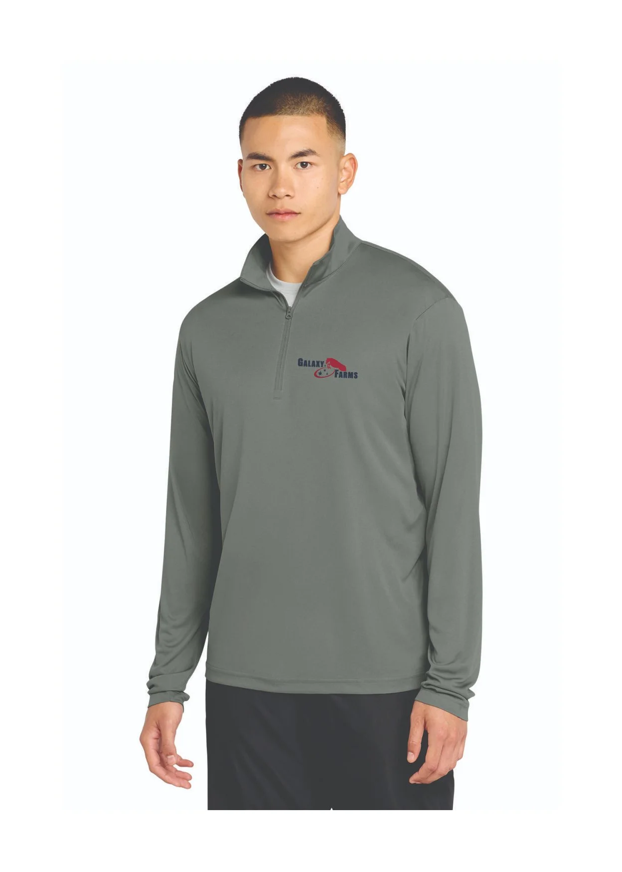 Galaxy Farms Grey Men's Dri-Fit 1/4 Zip