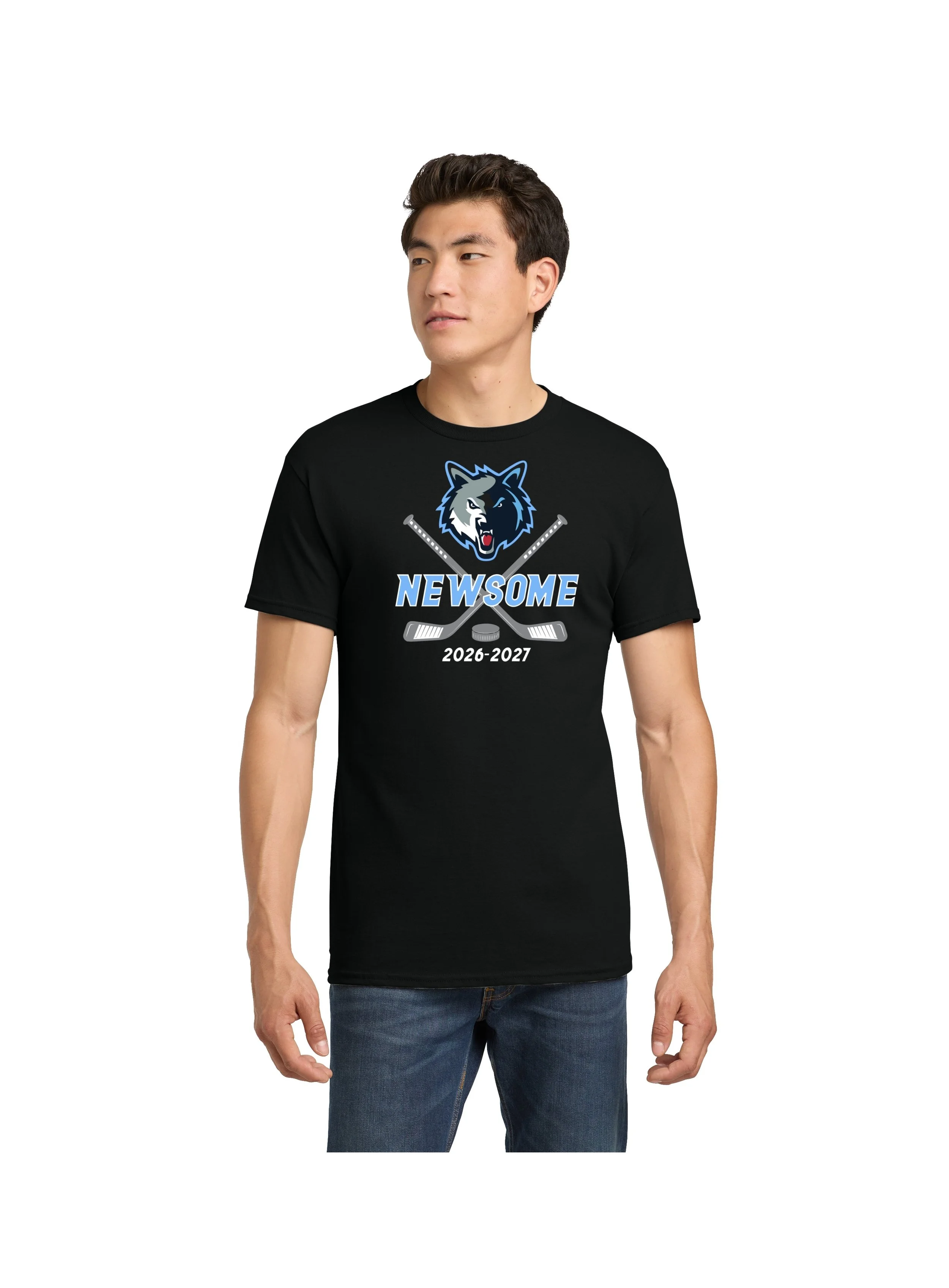 Newsome Hockey Heavy Cotton T-Shirt - Design 2