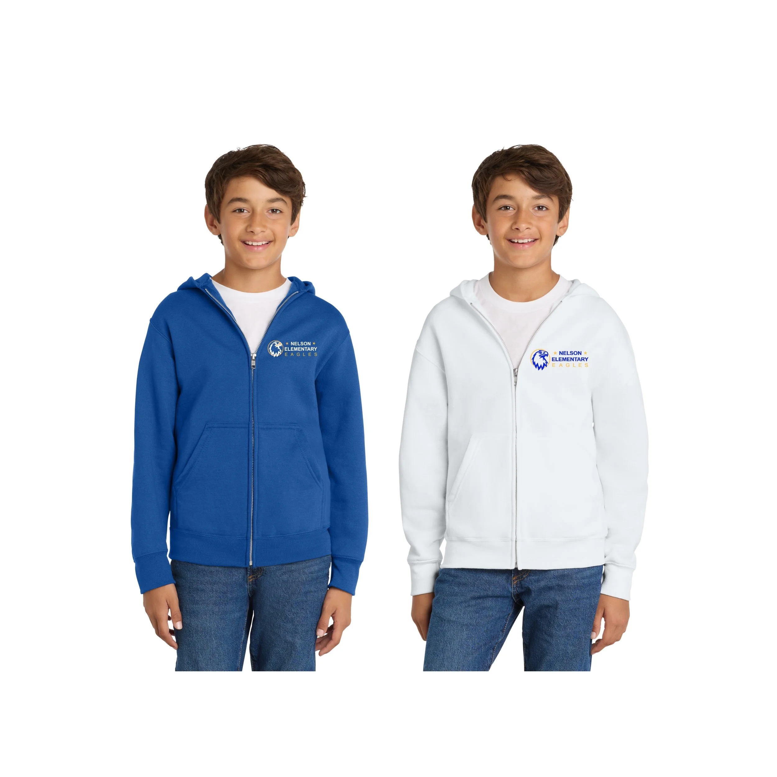 Nelson Elementary Unisex Full-Zip Hoodie