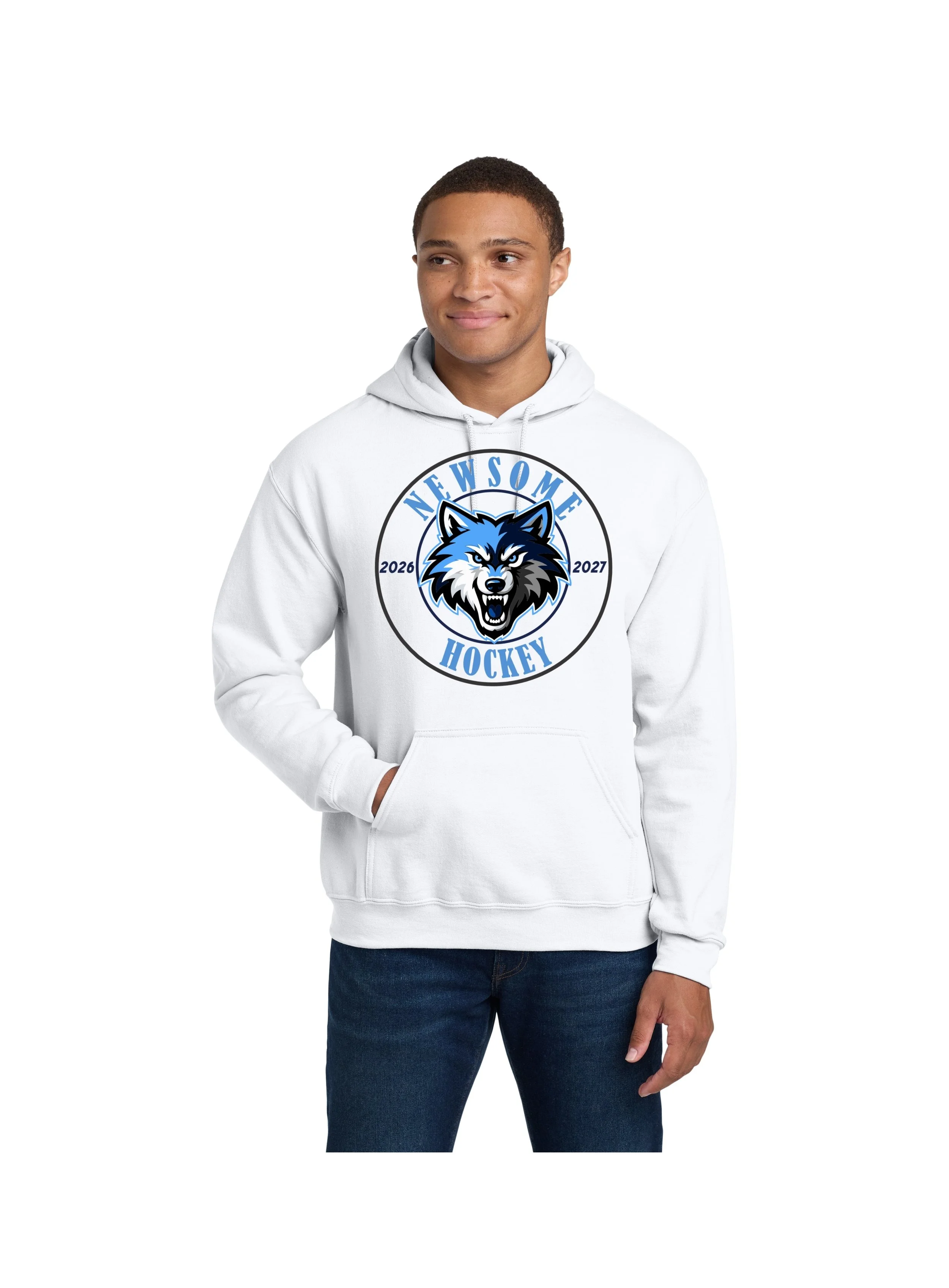 Newsome Hockey Heavy Blend Hoodie - Design 1