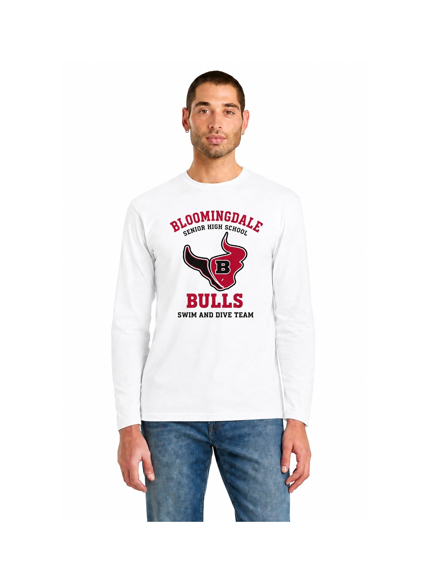 Bloomingdale Swim and Dive White Cotton Long Sleeve