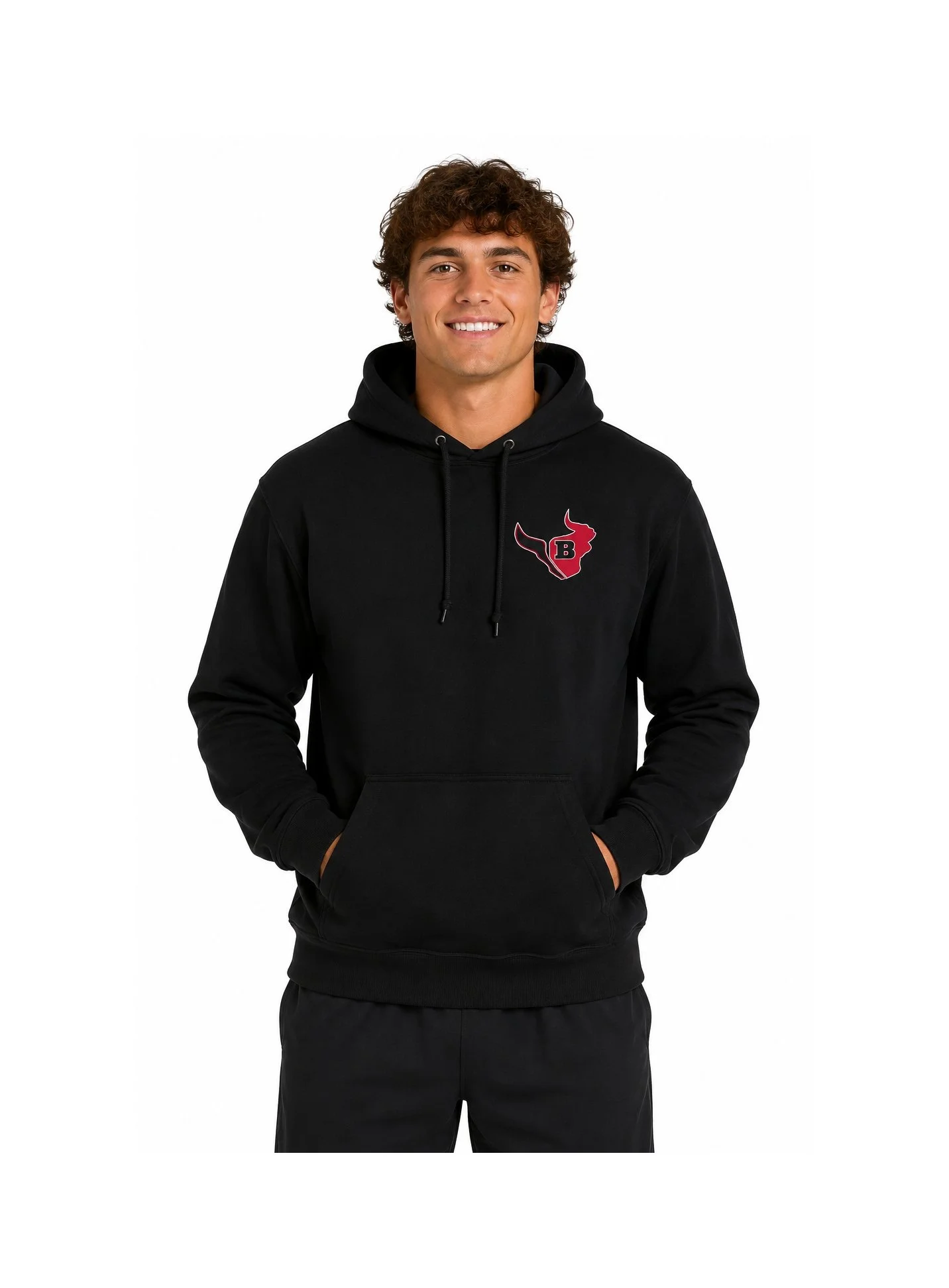 Bloomingdale Swim and Dive Black Cotton Blend Hoodie
