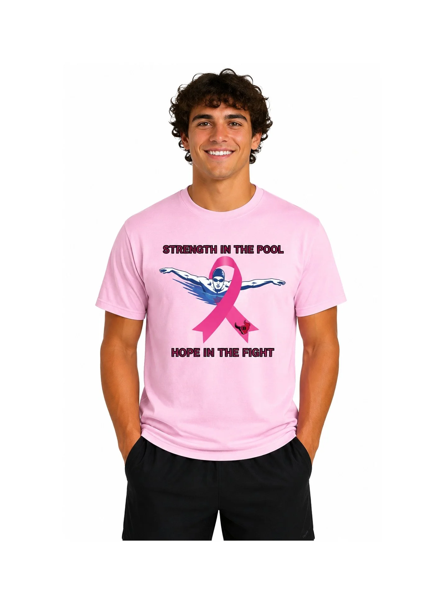 Bloomingdale Swim and Dive Pink Out Cotton Tee