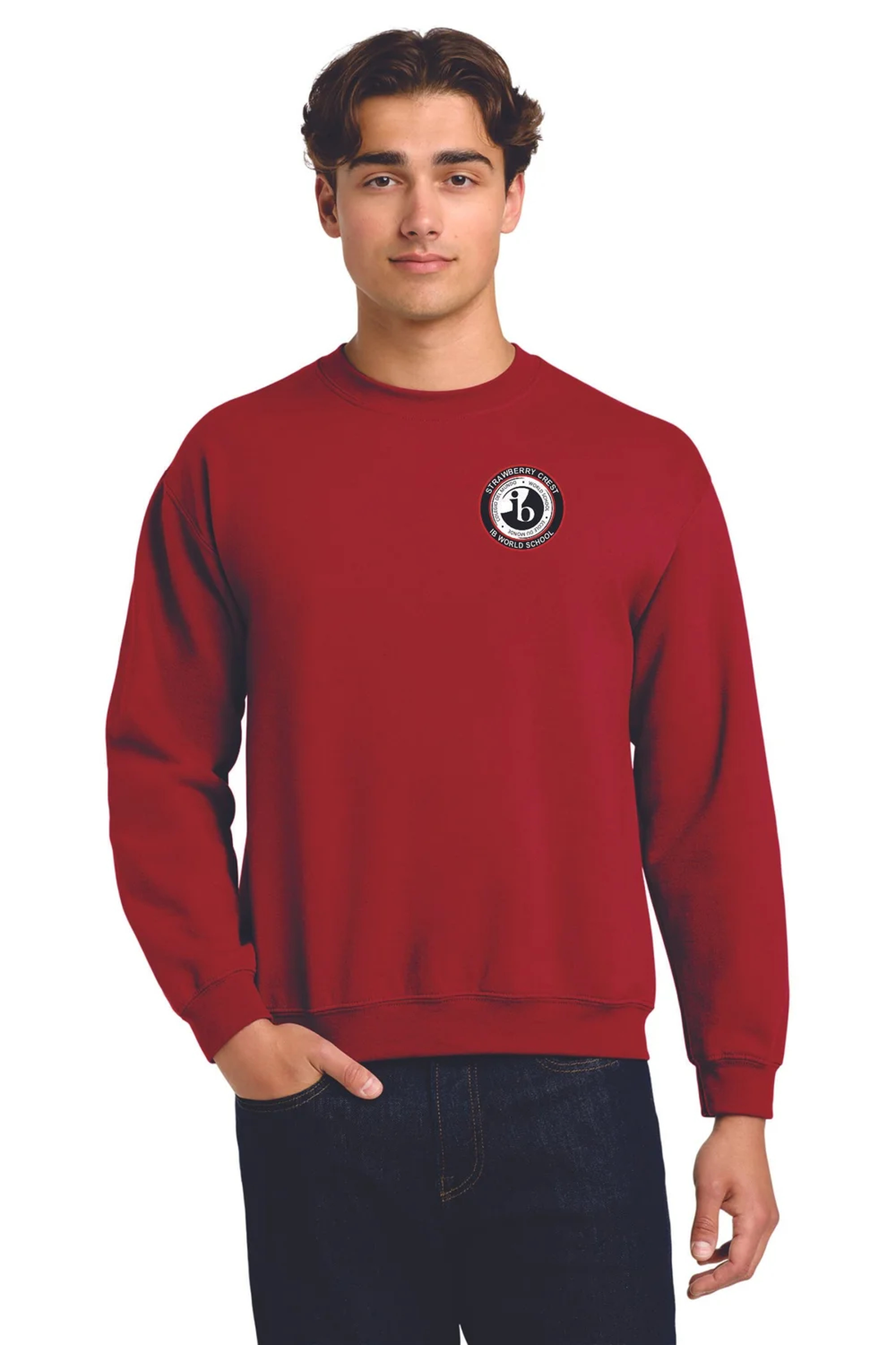 Strawberry Crest IB Heavy Blend Crewneck - Design 3