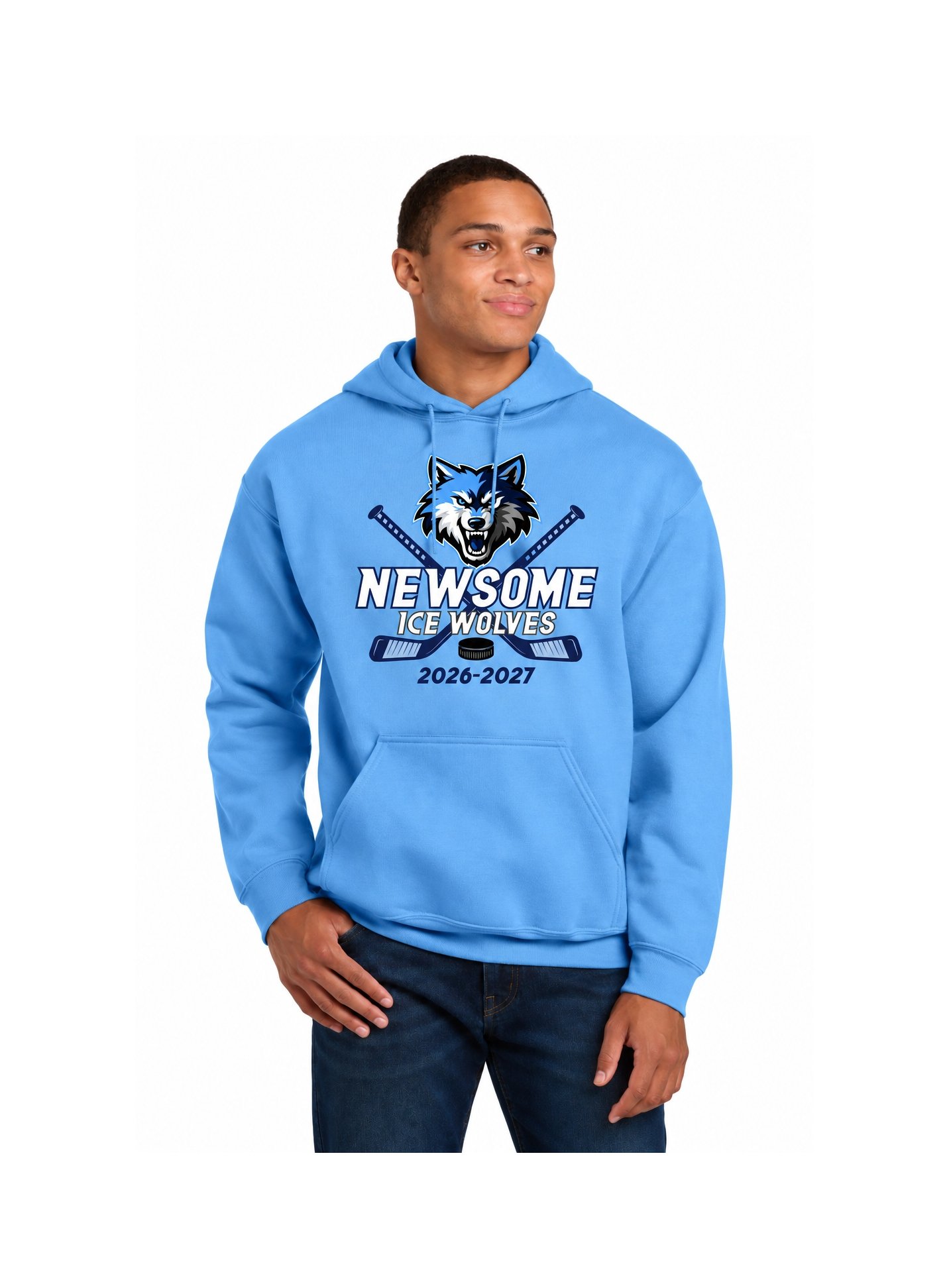 Newsome Hockey Heavy Blend Hoodie - Design 2