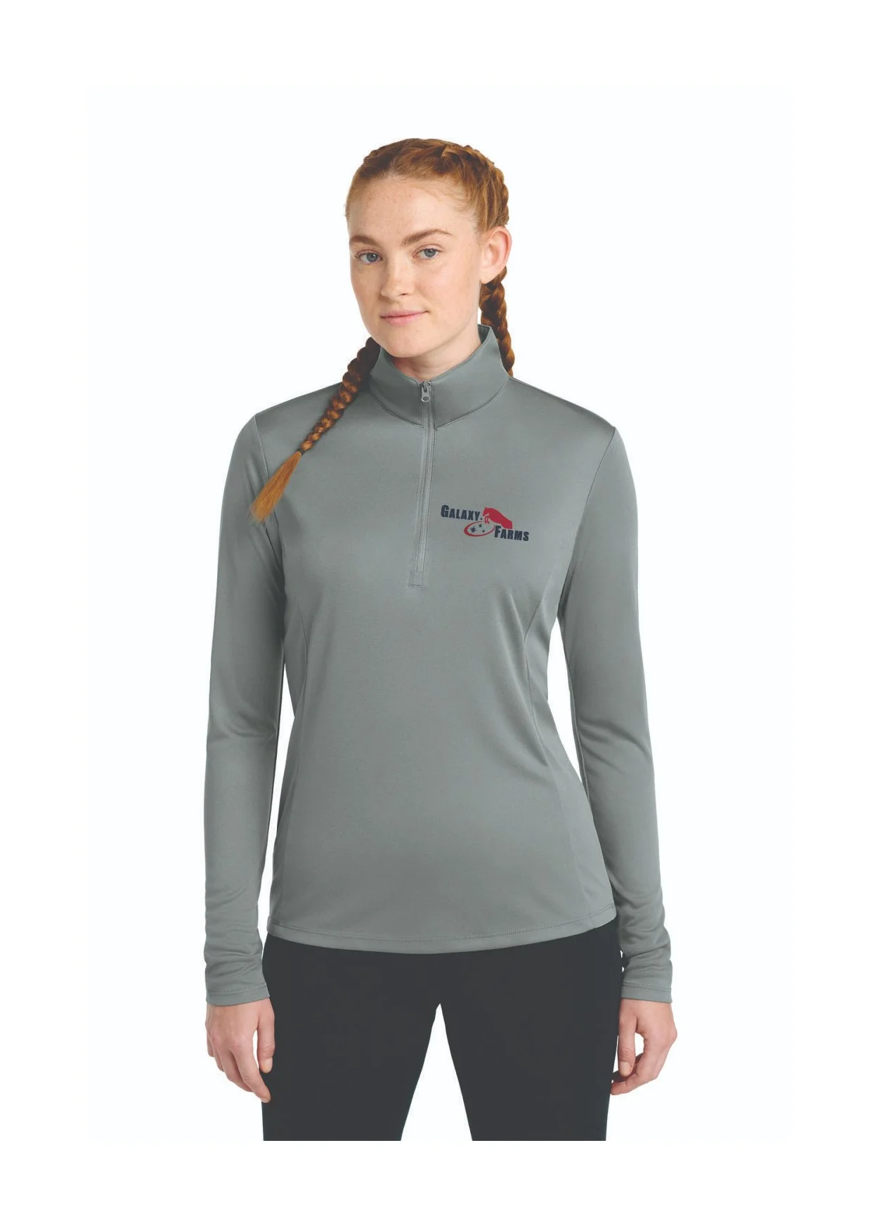 Galaxy Farms Grey Women's Dri-Fit 1/4 Zip