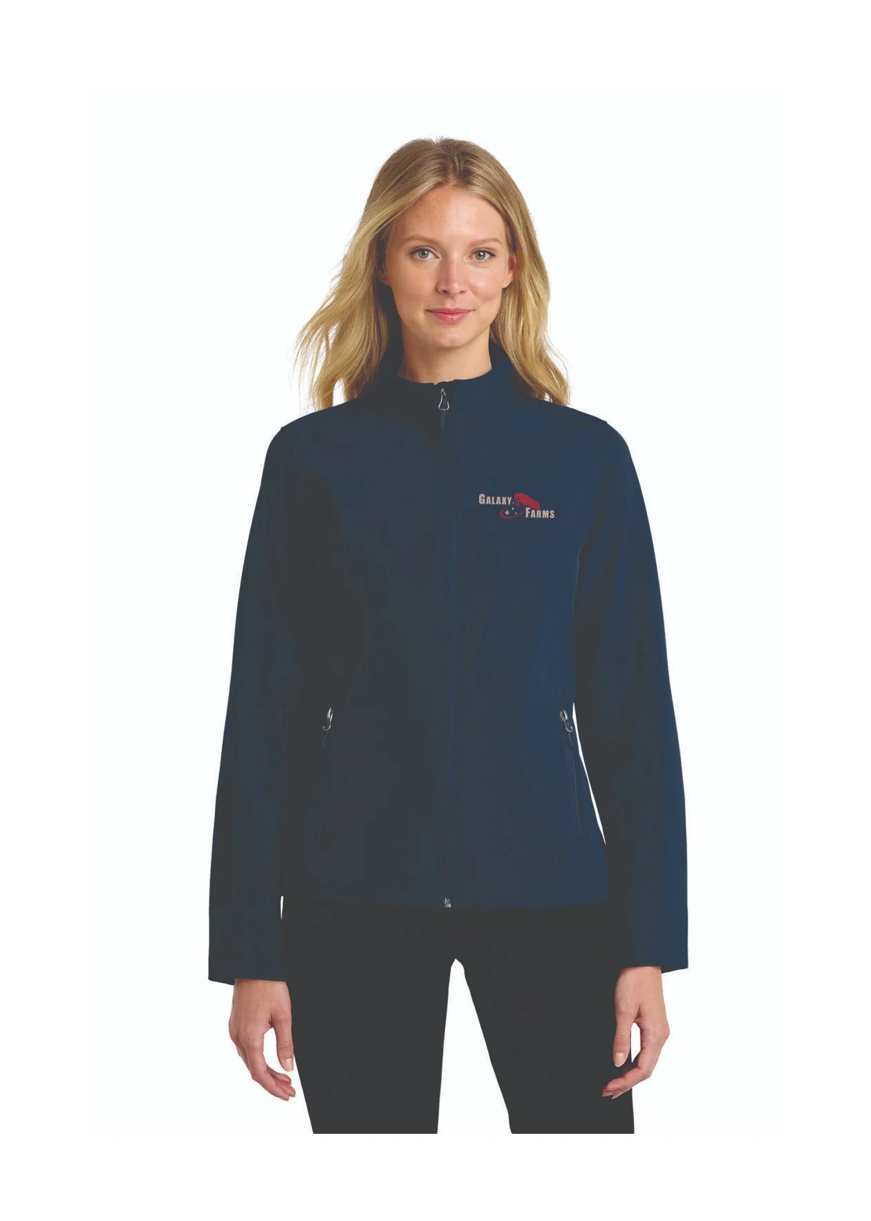Galaxy Farms Navy Women's Soft Shell Jacket