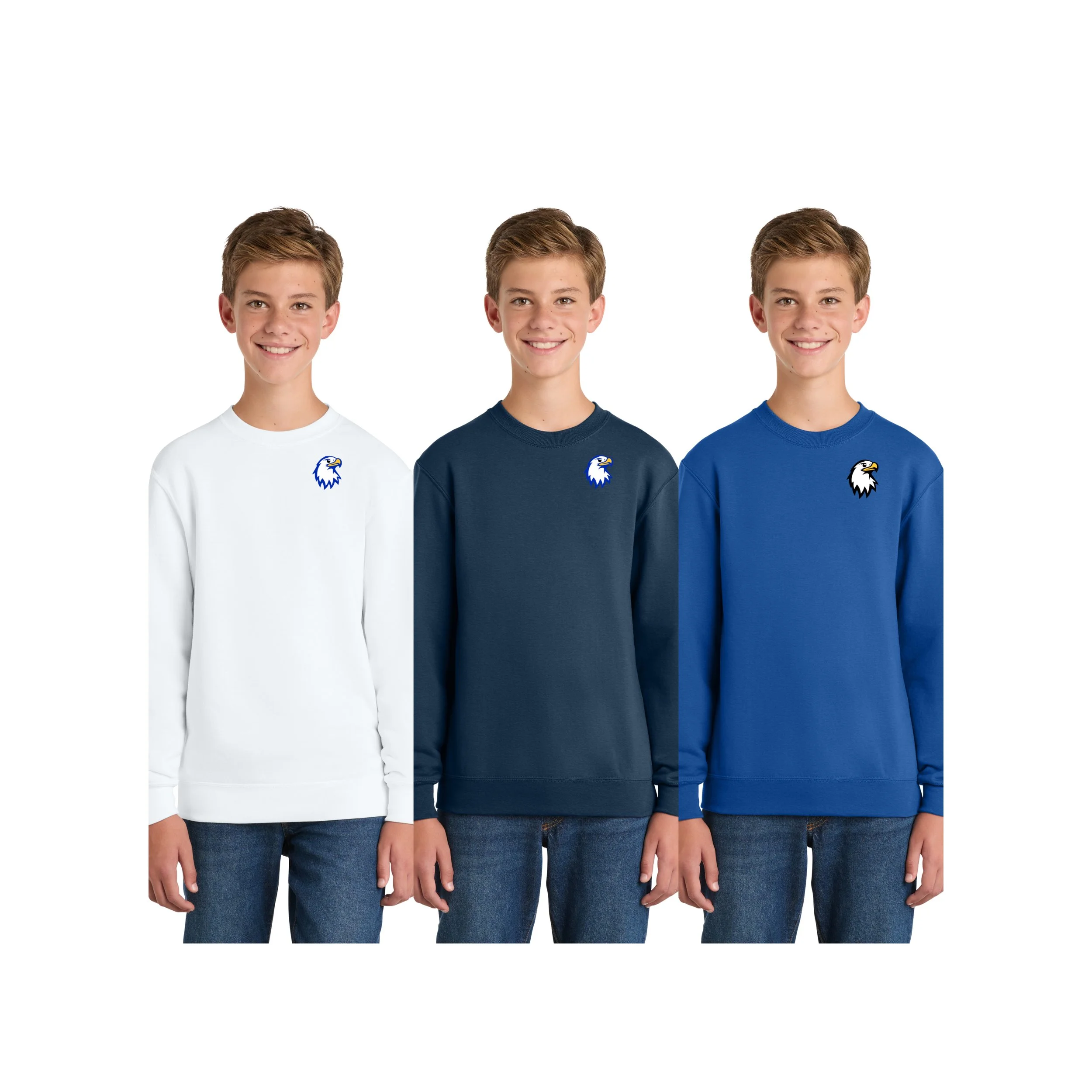 Nelson Elementary Unisex Youth Crewneck Sweatshirt