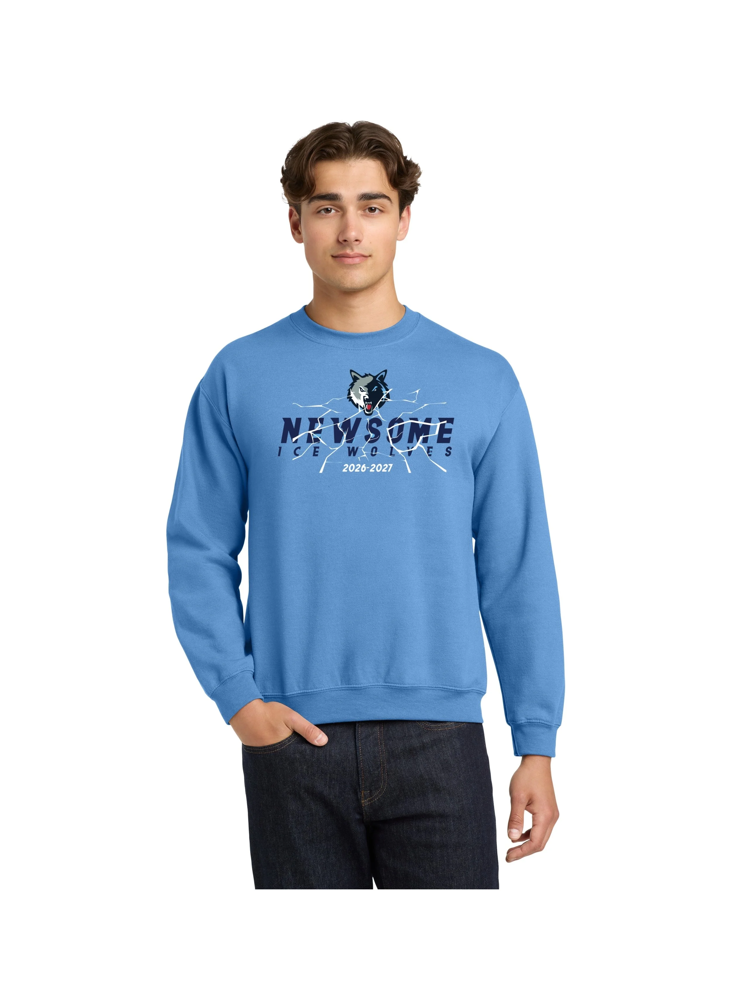 Newsome Hockey Heavy Blend Crewneck - Design 3
