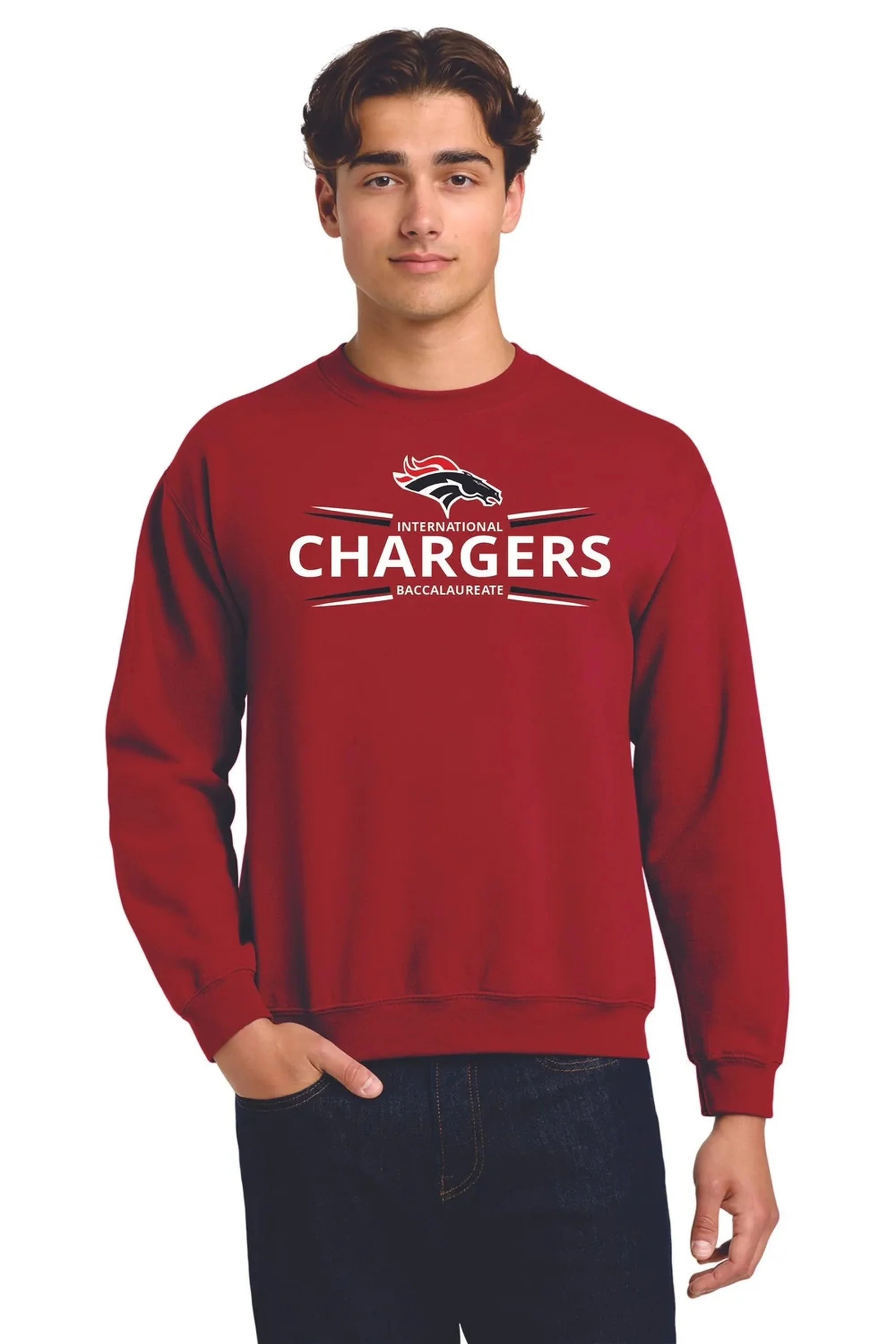 Strawberry Crest IB Heavy Blend Crewneck - Design 2