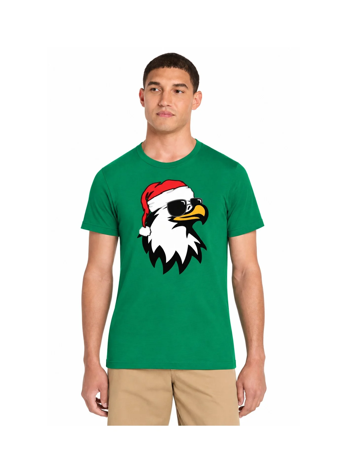 Santa Eagle Graphic Tee Model.jpg