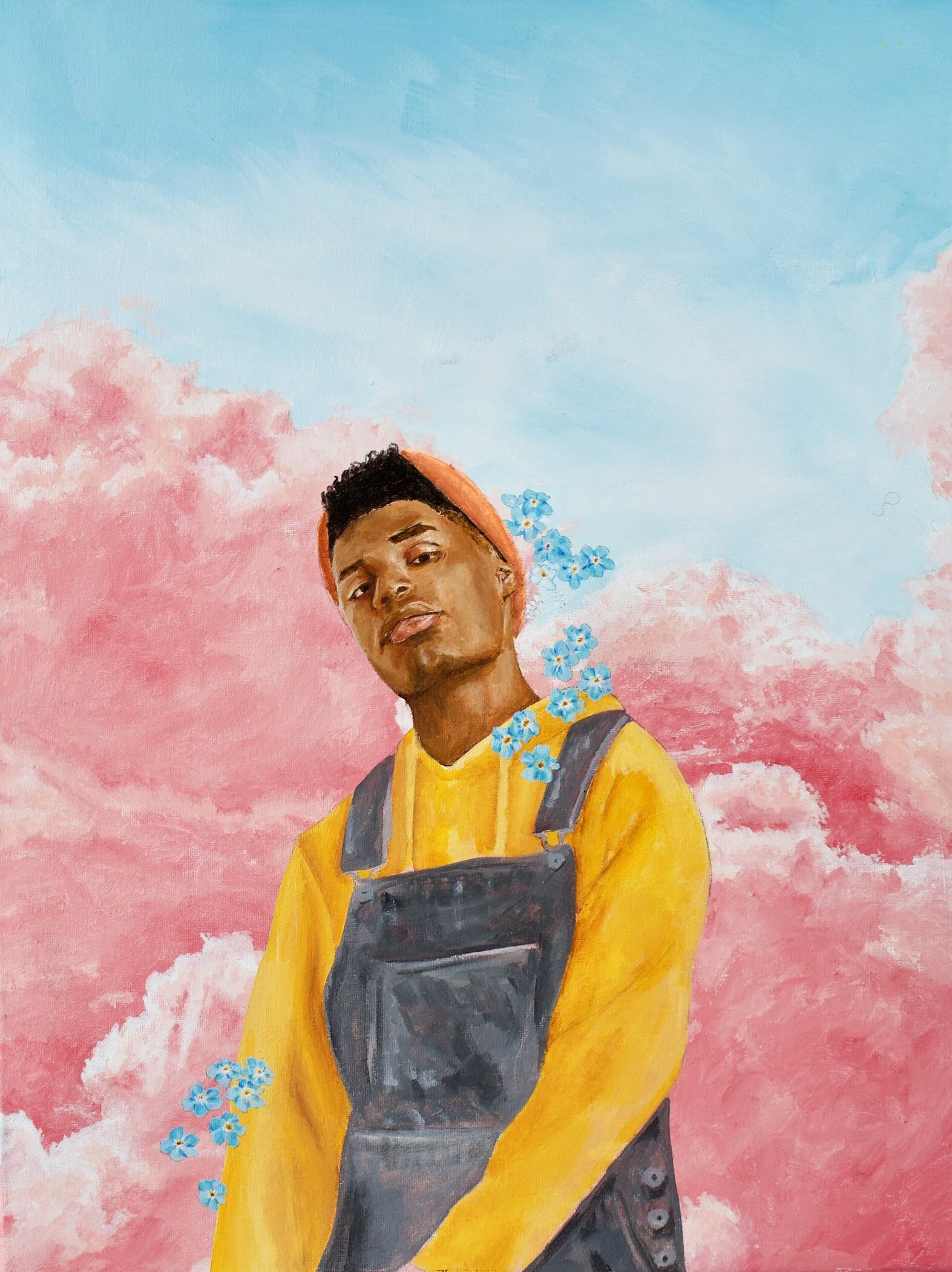 The Freedom to Pluck a Flower Satin Print