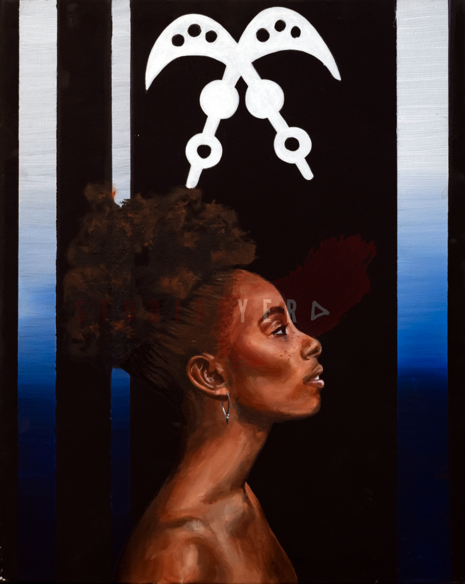 akofena. 

16x20"
acrylic on canvas.
2020.