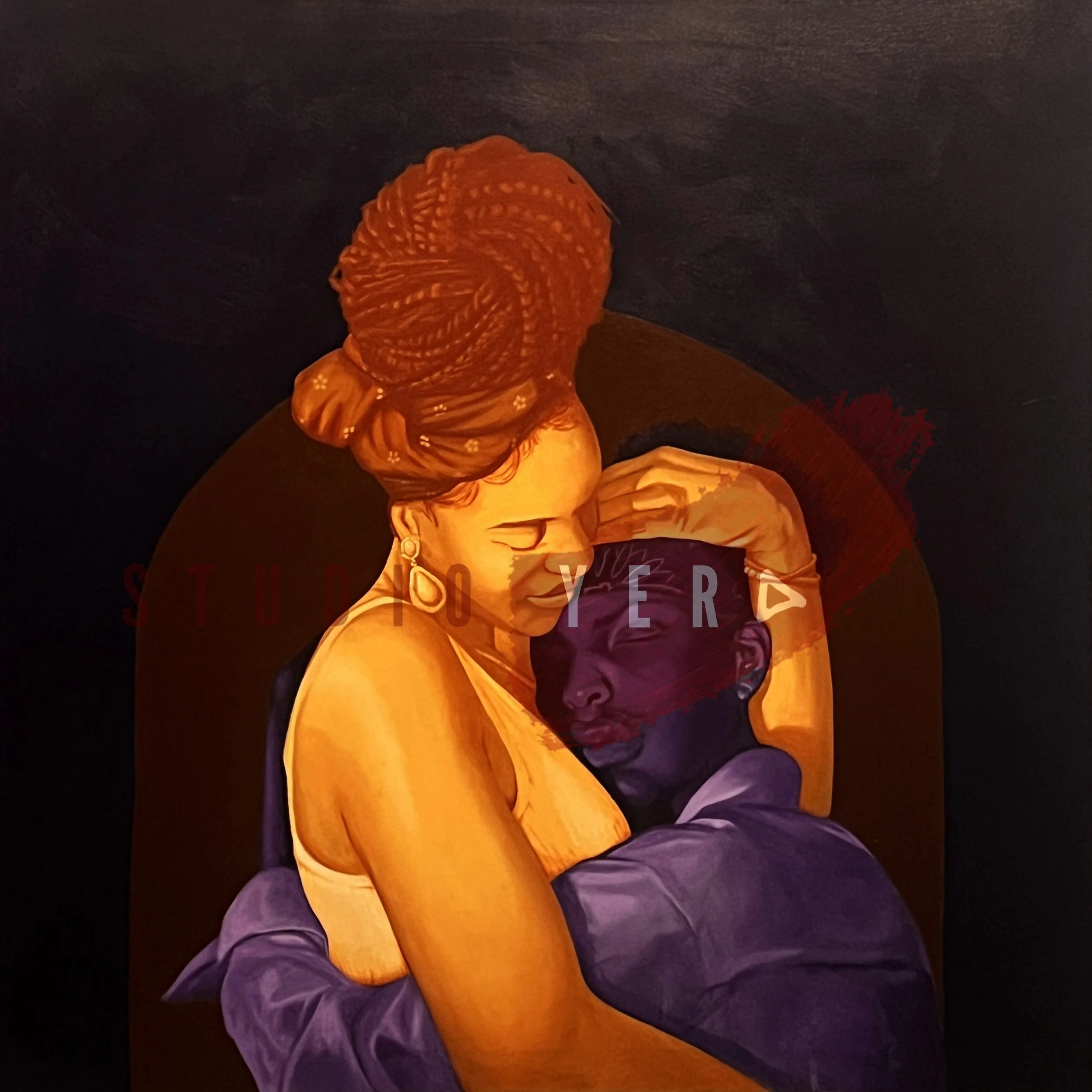 an embrace of sun + moon

36x36"
acrylic on canvas.
2026.