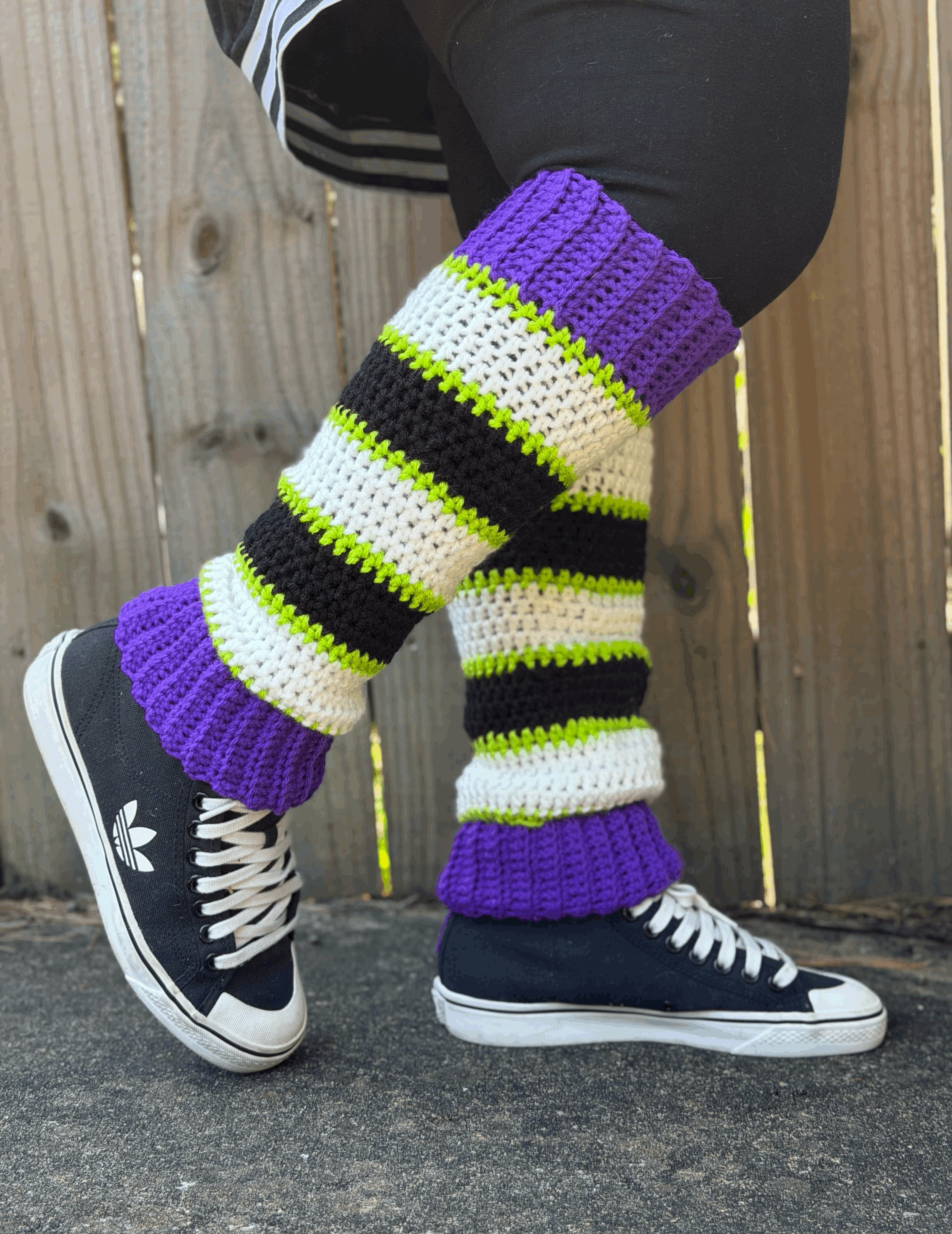 Beetlejuice Leg Warmer Crochet Pattern*DOWNLOAD ONLY*