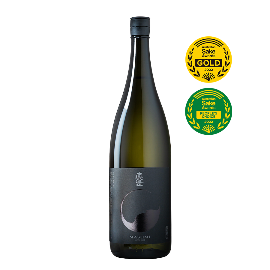 MAS-04 Masumi KURO black 漆黒 Junmai Ginjo 1800ml (Gold & People's choice sake awards 2022).png