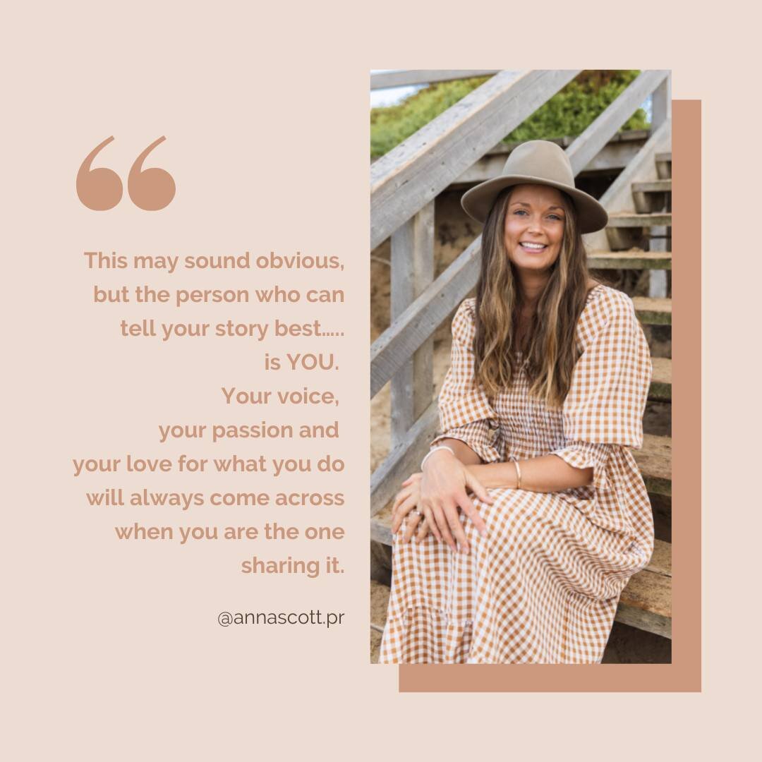 This may sound obvious, but the person who can tell your story best&hellip;..is YOU. ⁠
⁠
Your voice, your passion and your love for what you do will always come across when you are the one sharing it. ⁠
⁠
That is why being your own Hype Woman, creati