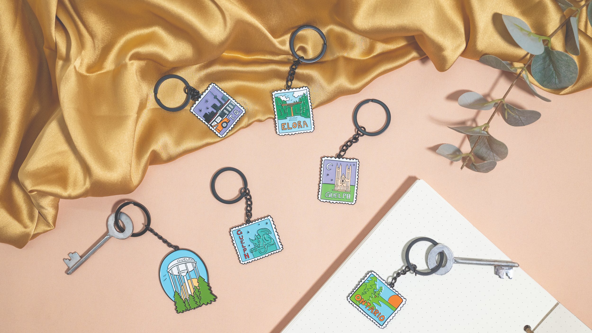 Doodle Street Gift Co. - Soft enamel keychain