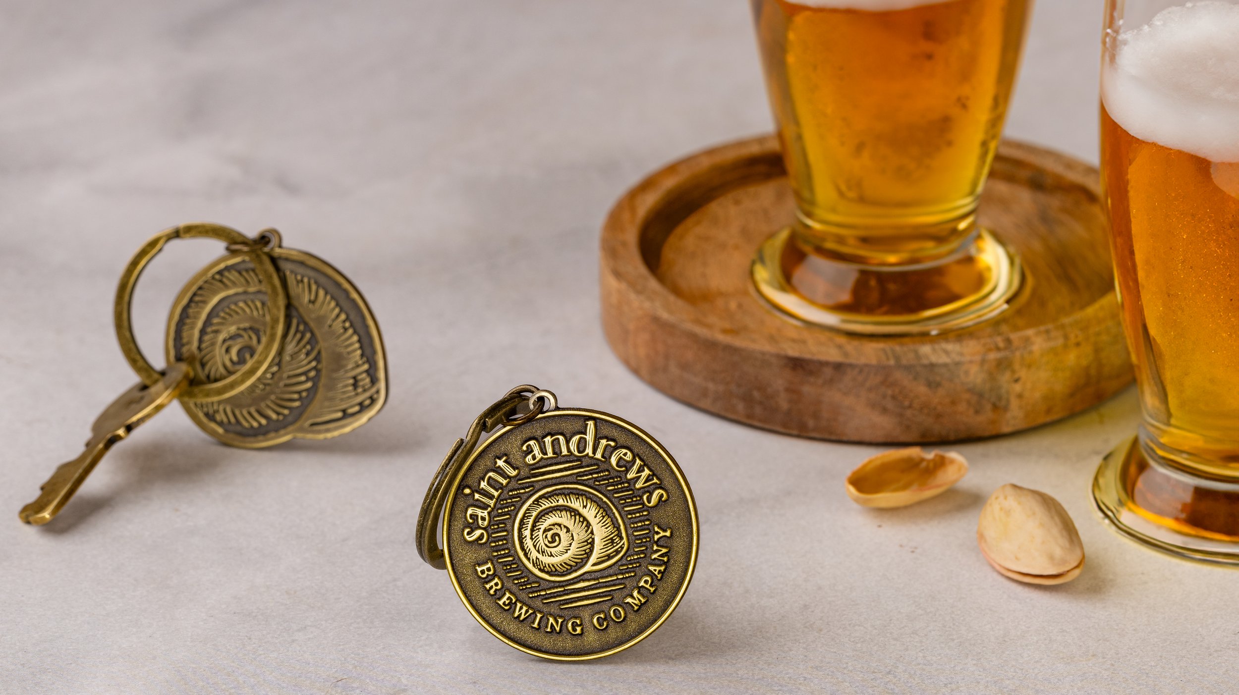 Staint Andrews Brewing Company - Die struck keychain