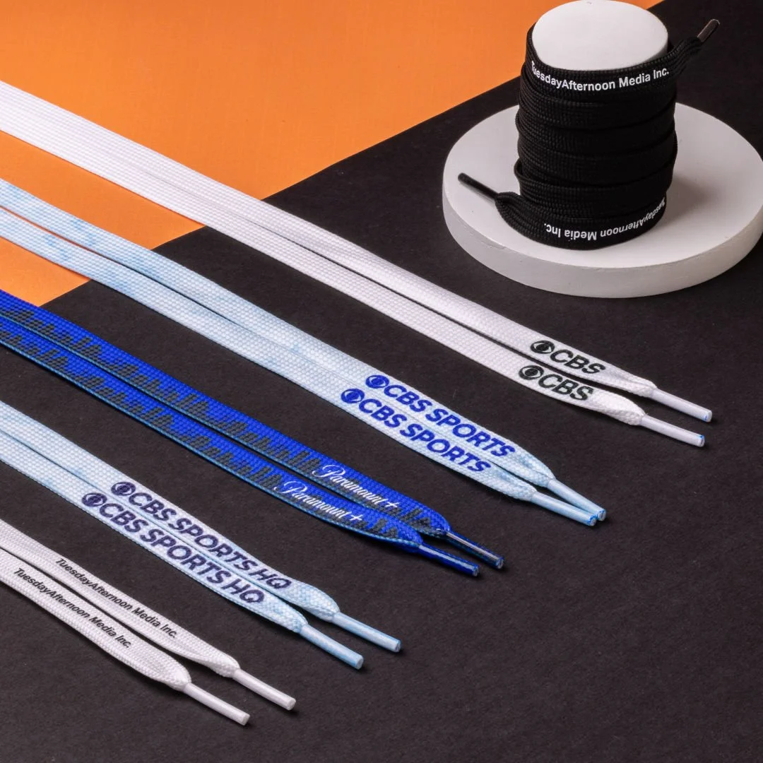 Branding that moves - one step at a time. Shoelaces that tie visibility, creativity, and retention together.
 #BrandStrategy #CreativeBranding #CorporateMerch #MarketingDesign