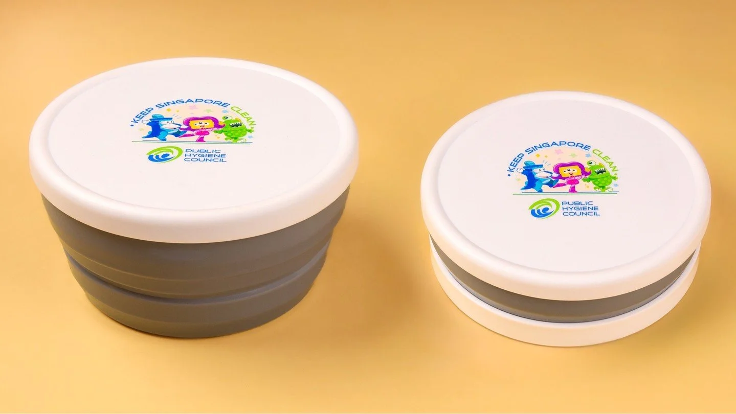 Great branding folds into everyday life, Lterally! 
Public Hygiene Council Singapore chose merch that collapses, travels, and replaces single-use waste, all while keeping their message front and center. 
That&rsquo;s how you turn utility into brand l