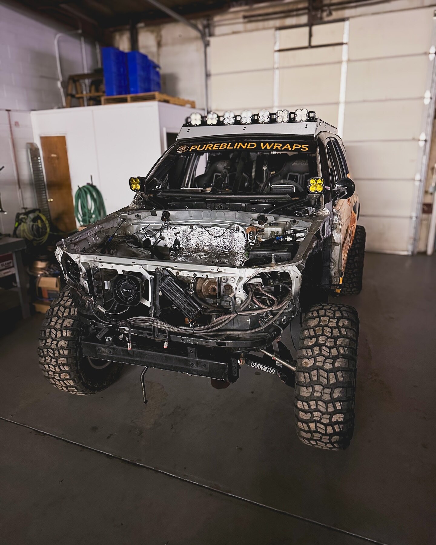 Currently&hellip;

Last year we tore down a whole lot further than this. Thankfully this year this is about as far as we have to go. Now to start the fab work!

____________________________________
Race team based in Colorado, pushing a 4Runner to it