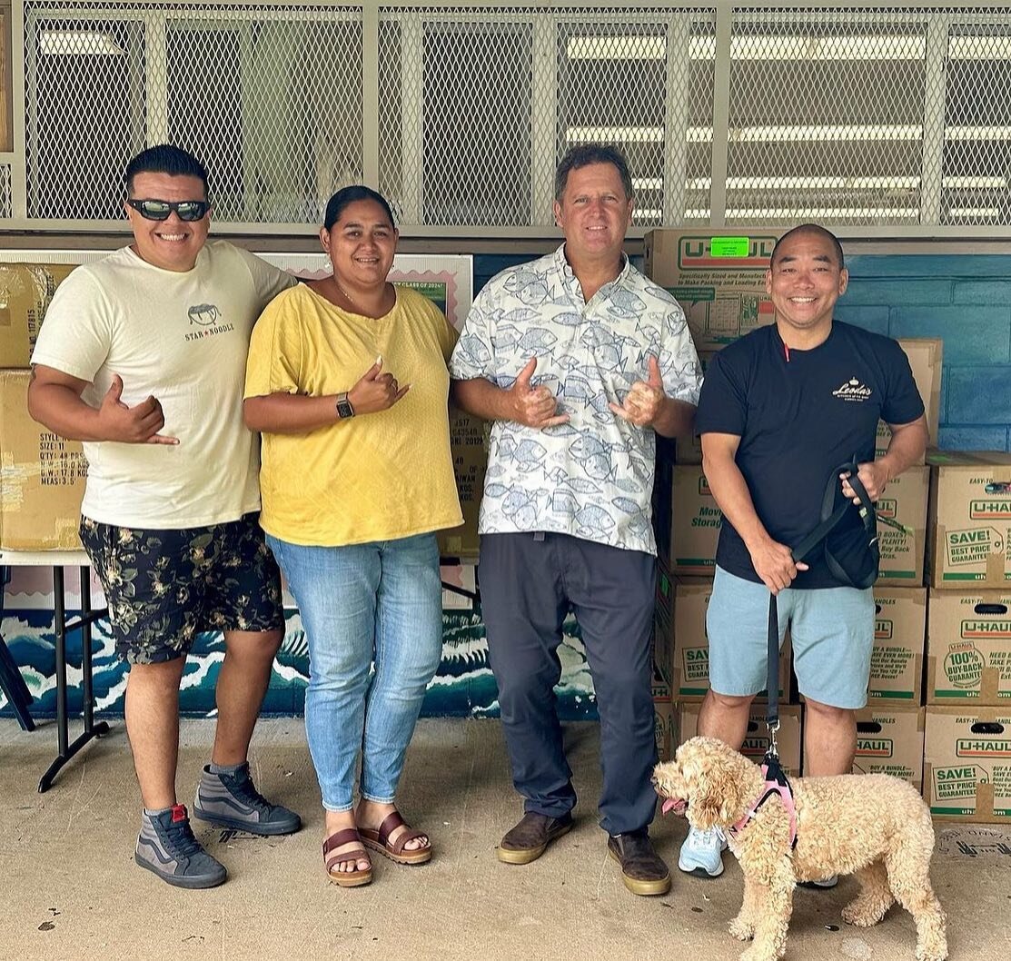 A few images from our 2023 School Supply Drive - part of our annual community support for the keiki of Maui County.

The employees of Na Hoaloha &lsquo;Ekolu - Old Lahaina Lu&rsquo;au, Star Noodle, Leoda&rsquo;s Kitchen &amp; Pie Shop, Hoaloha Bake S