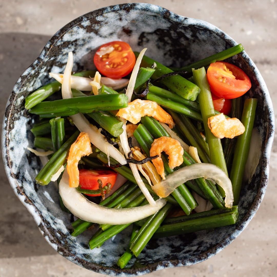 Have you tried our Pohole Salad?  Hana Fiddle Head Fern, Onion, Ebi, Ika, Kombu, it's incredibly tasty!