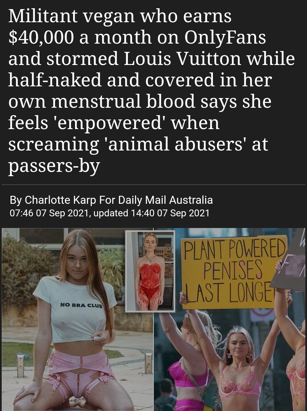 Militant vegan Tash Peterson earns $40,000 a month on OnlyFans and stormed  Louis Vuitton, Perth, WA