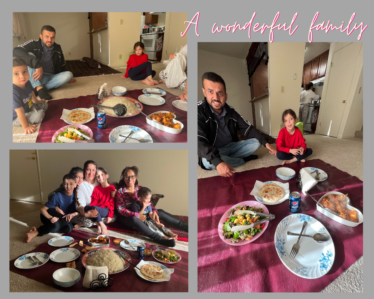 Afghan Family Receives Furniture