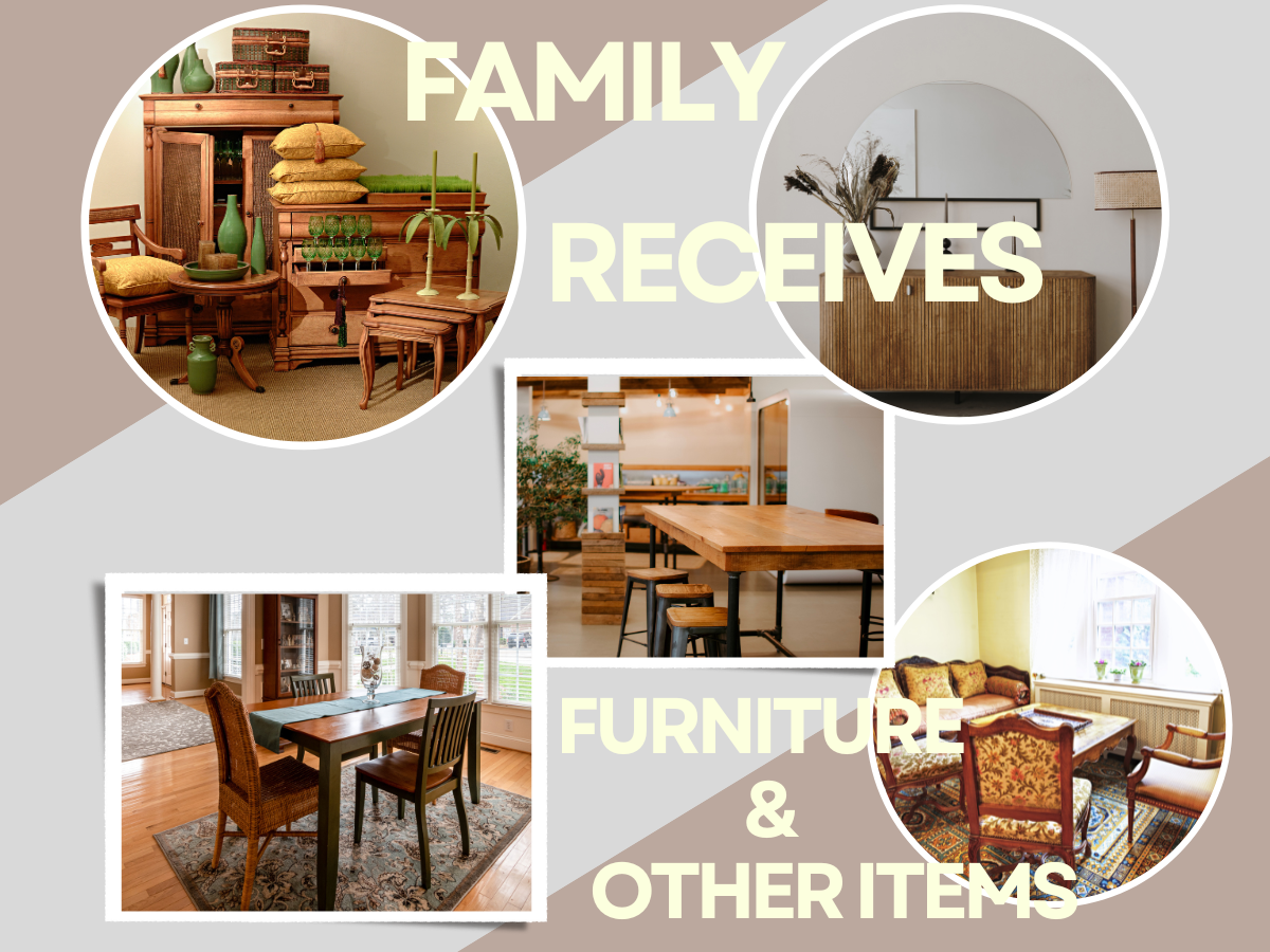 Families Receives Furniture