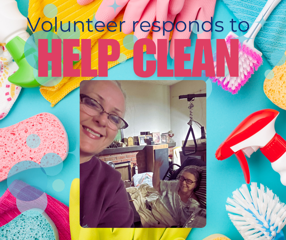 Volunteer Helps Clean