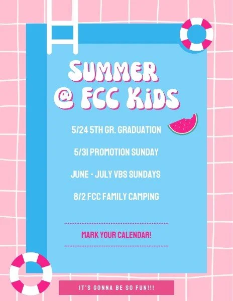 Fremont Community Church - Summer Events