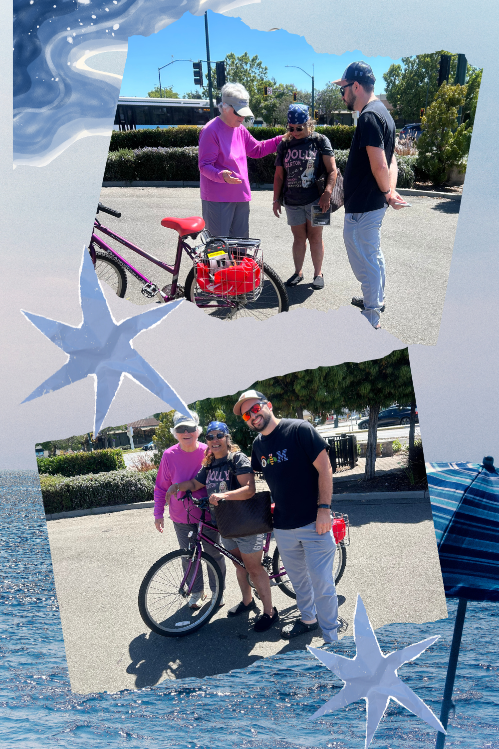 Delivering a Bike to Donna